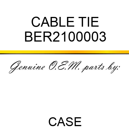 CABLE TIE BER2100003