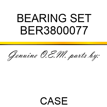 BEARING SET BER3800077
