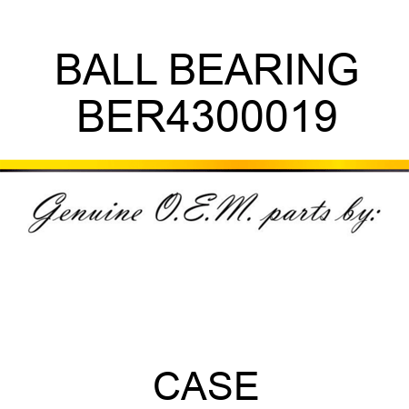 BALL BEARING BER4300019