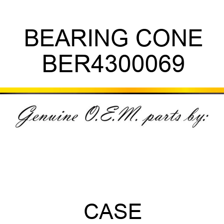 BEARING CONE BER4300069