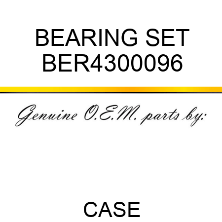 BEARING SET BER4300096