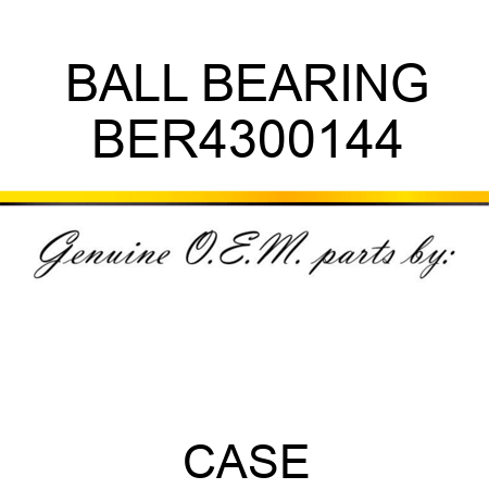 BALL BEARING BER4300144