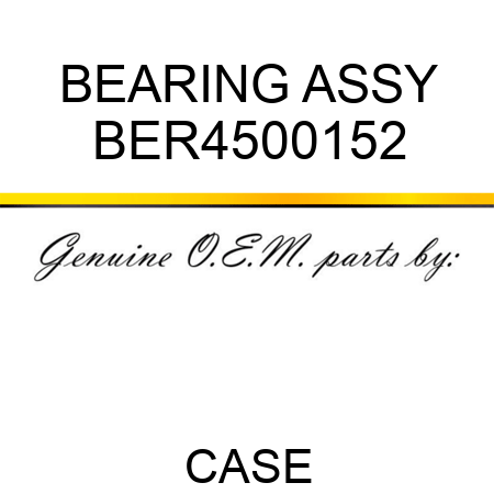 BEARING ASSY BER4500152