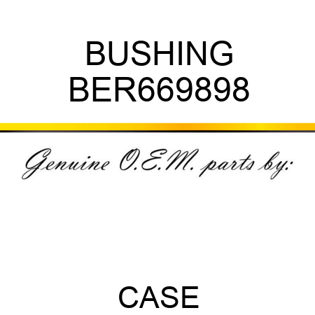 BUSHING BER669898