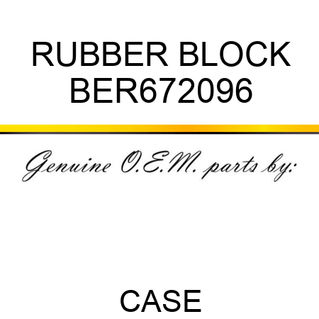 RUBBER BLOCK BER672096