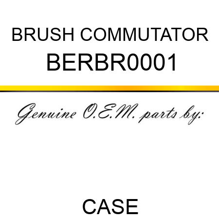 BRUSH, COMMUTATOR BERBR0001