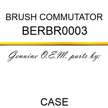 BRUSH, COMMUTATOR BERBR0003