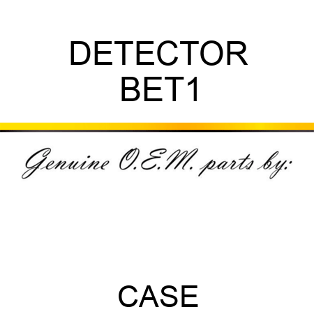 DETECTOR BET1