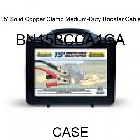 15' Solid Copper Clamp Medium-Duty Booster Cable BN15BCCA1GA