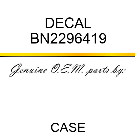 DECAL BN2296419