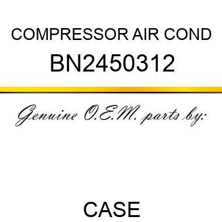 COMPRESSOR, AIR COND BN2450312
