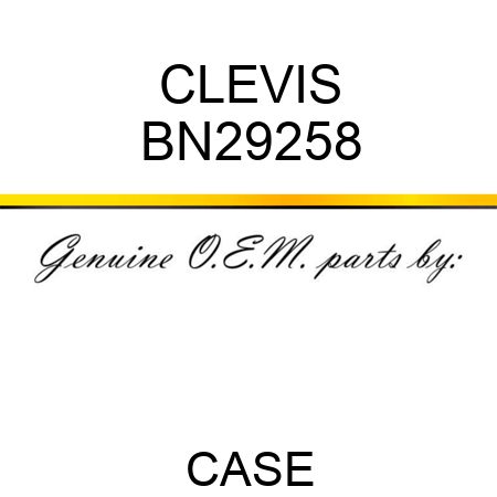 CLEVIS BN29258