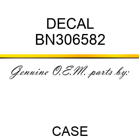 DECAL BN306582