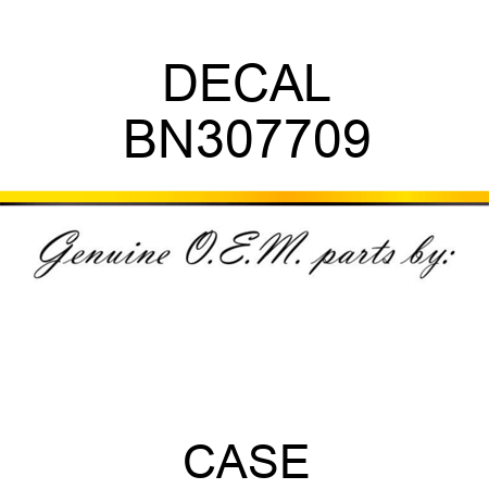 DECAL BN307709