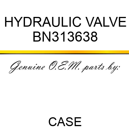 HYDRAULIC VALVE BN313638