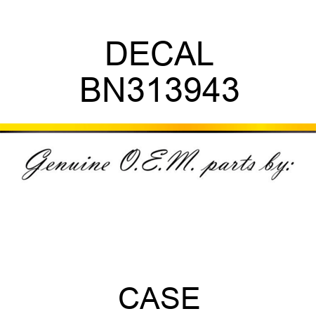 DECAL BN313943