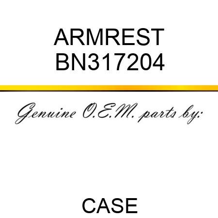 ARMREST BN317204