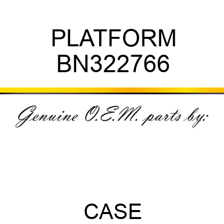 PLATFORM BN322766