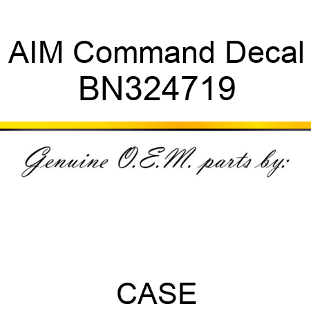 AIM Command Decal BN324719