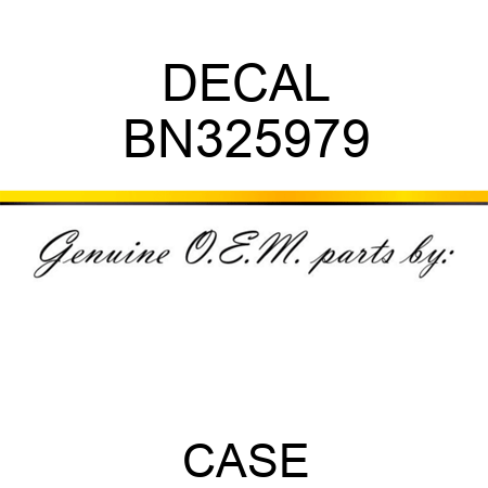 DECAL BN325979