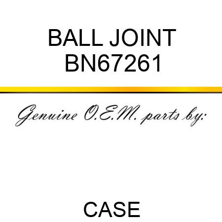 BALL JOINT BN67261