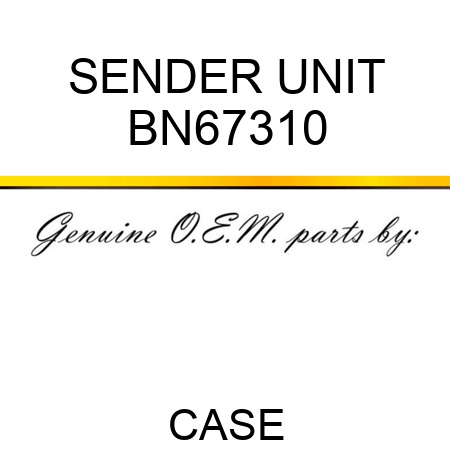 SENDER UNIT BN67310