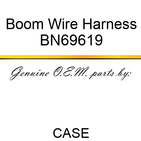 Boom Wire Harness BN69619
