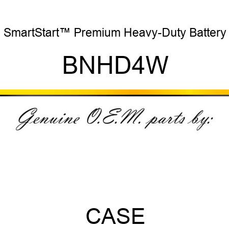 SmartStart™ Premium Heavy-Duty Battery BNHD4W