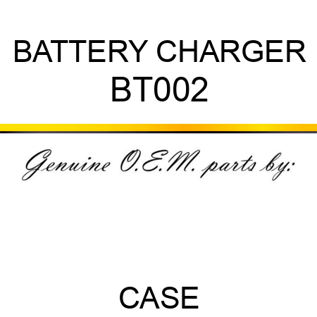 BATTERY CHARGER BT002