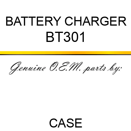 BATTERY CHARGER BT301