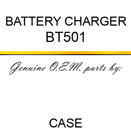 BATTERY CHARGER BT501