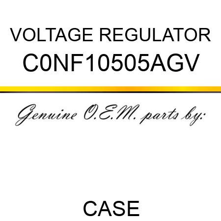 VOLTAGE REGULATOR C0NF10505AGV