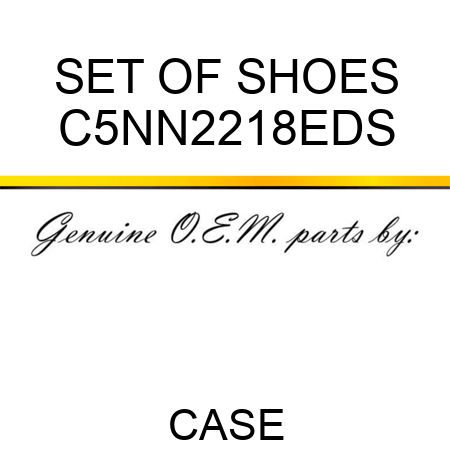 SET OF SHOES C5NN2218EDS