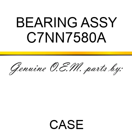 BEARING ASSY C7NN7580A