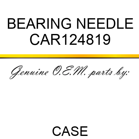BEARING, NEEDLE CAR124819