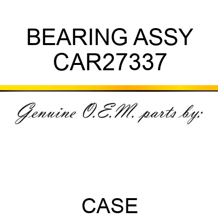 BEARING ASSY CAR27337