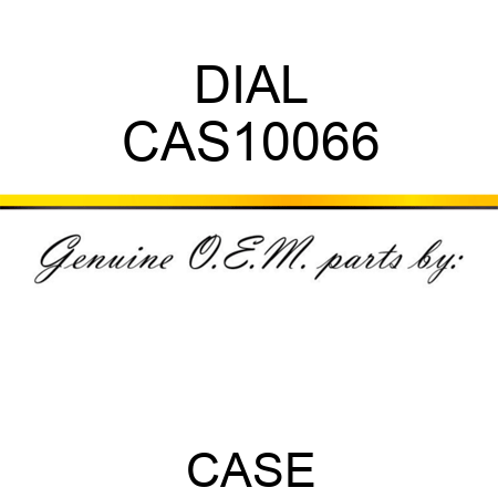 DIAL CAS10066
