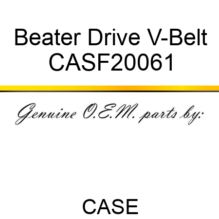Beater Drive V-Belt CASF20061