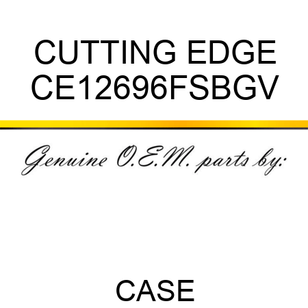 CUTTING EDGE CE12696FSBGV