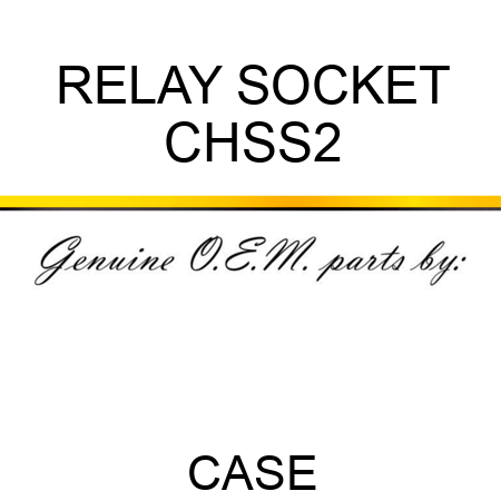 RELAY SOCKET CHSS2