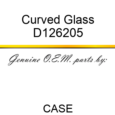Curved Glass D126205