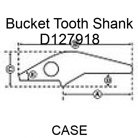 Bucket Tooth Shank D127918