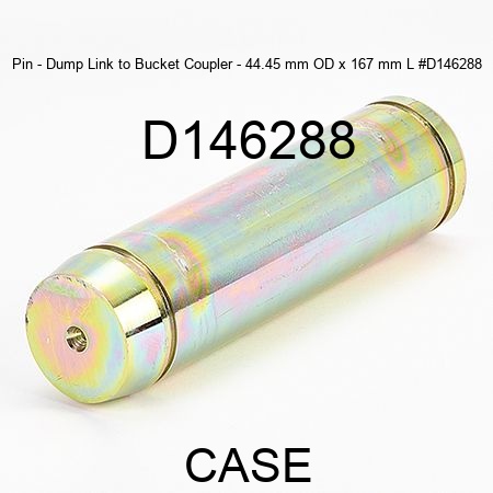 Pin - Dump Link to Bucket Coupler - 44.45 mm OD x 167 mm L #D146288 D146288