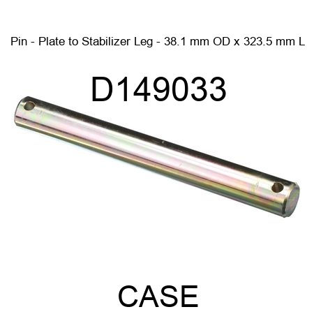 Pin - Plate to Stabilizer Leg - 38.1 mm OD x 323.5 mm L D149033