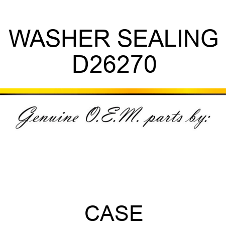 WASHER, SEALING D26270