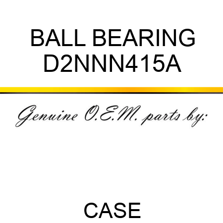 BALL BEARING D2NNN415A