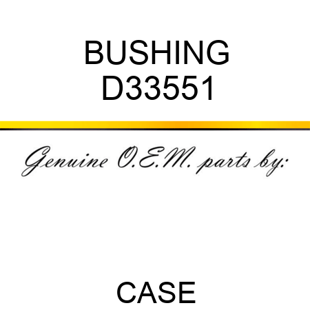 BUSHING D33551