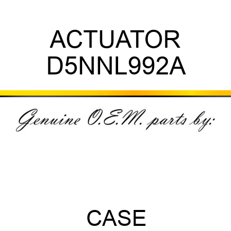 ACTUATOR D5NNL992A