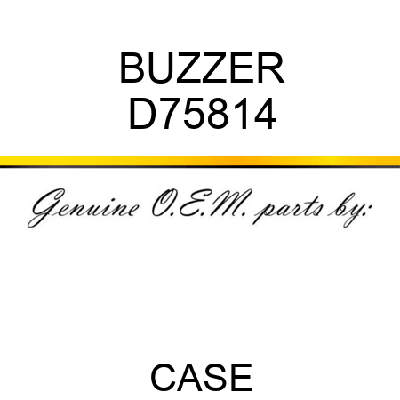 BUZZER D75814