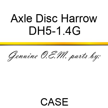 Axle Disc Harrow DH5-1.4G